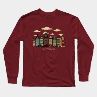 Amsterdam red Long Sleeve T-Shirt